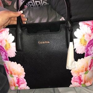 Calvin Klein flowered purse